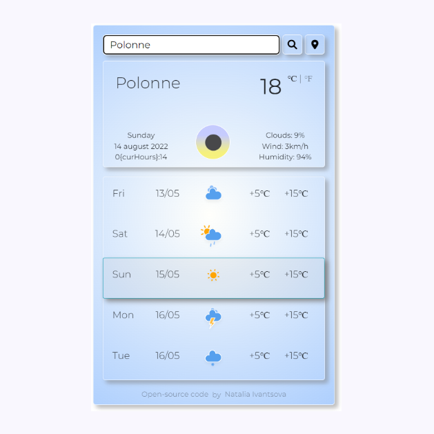 Weather app